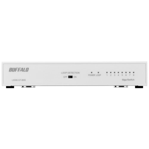 BUFFALO スイッチングハブ 8ポート LSW6-GT-8NS/WH 4981254049969