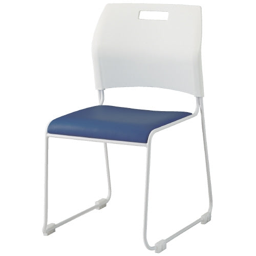 PLUS（プラス）オフィス家具 会議イス NSC-W50L BL ブルー　4942646076628