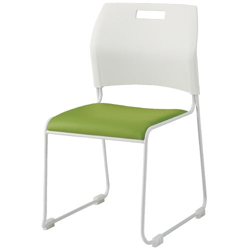 PLUS（プラス）オフィス家具 会議イス NSC-W50L GR グリーン　4942646076635