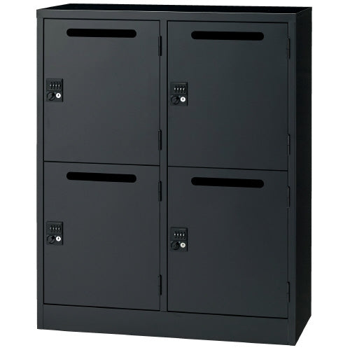 PLUS（プラス）オフィス家具 パーソナルロッカーPL-22DN BKダイヤル錠　