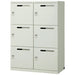 PLUS（プラス）オフィス家具 Pロッカー 配線口付6人用 JPL-6W WH　