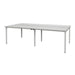 PLUS（プラス）オフィス家具 テーブル MTQ20-2413W WH ダクト付ホワイト　