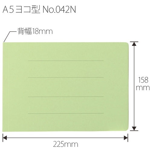 Lime plate positive 042N A5E verte dix cahiers
