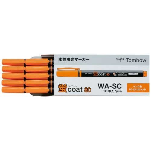 トンボ鉛筆 蛍コート８０ WA-SC93 橙 10本 2147345076500