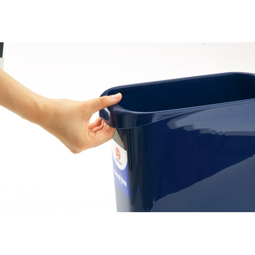 Smart Value Square trash can with handle 8L Blue N154J-B 4547345038153