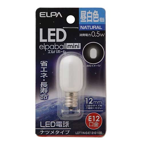朝日電器 電球形LEDランプ ナツメLDT1N-G-E12-G100 4901087190577