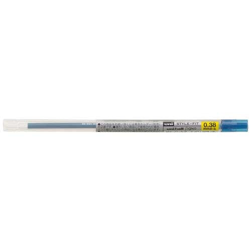 三菱鉛筆 ゲル替芯0.38mm UMR10938.64ブルーブラック 4902778093146