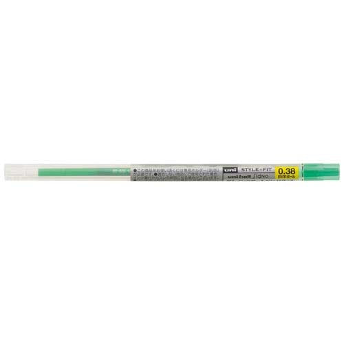 三菱鉛筆 ゲル替芯0.38mm UMR10938.6 グリーン 4902778093047