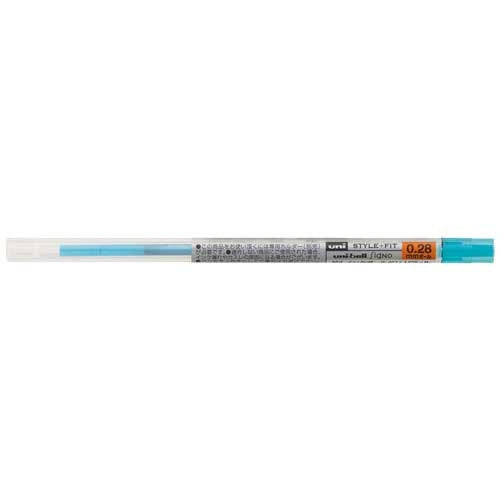 三菱鉛筆 ゲル替芯0.28mm UMR10928.48 スカイブルー 4902778092972