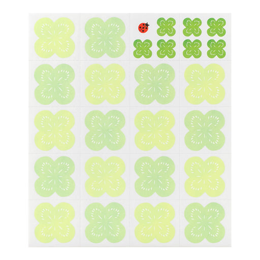 MIDORI Kleur gekleurde papieren stickers Klaverpatroon 83711006 Ontwerpvulling 4902805837118 (10 sets)