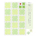 MIDORI ミドリ カラー色紙用シール クローバー柄 83711006 デザインフィル 4902805837118（10セット）
