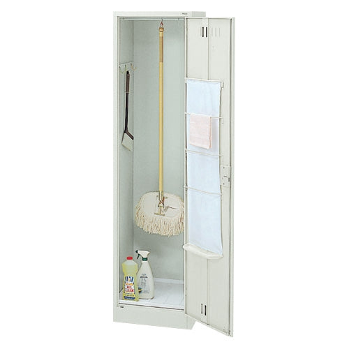 PLUS（プラス）オフィス家具 掃除用具ロッカー NO.45 LGY　