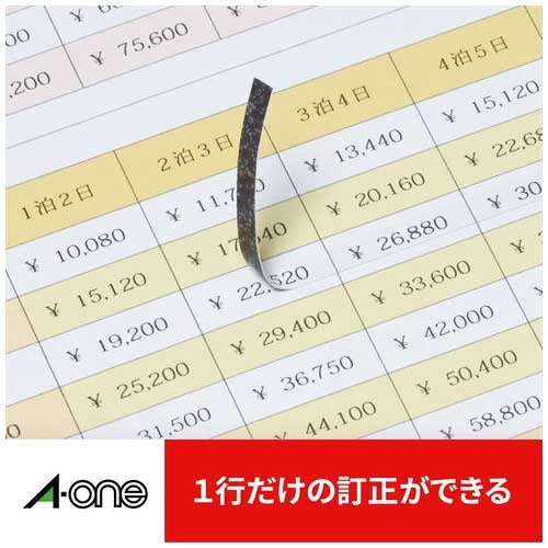 エーワン マルチラベル白修正70面 31675 4906186316750