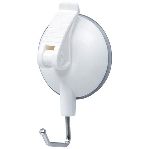 Auto lever type suction cup hook (medium) white 3kg QHC-09 4971516009886