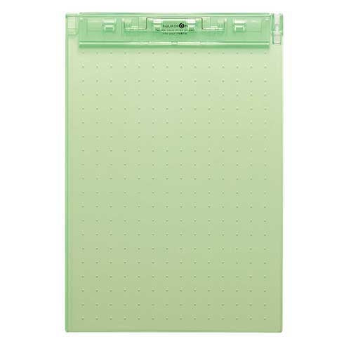 LIHITLAB. Portablocco ultrasottile A4E giallo-verde A-5067-6 4903419816704