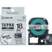 King Jim Tepra PRO Tape Mat Transparent avec Lettres Noires SB18T 4971660770137