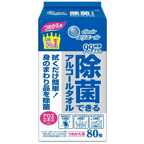 大王製紙 除菌できるアルコールタオル詰替 80枚 4902011731125
