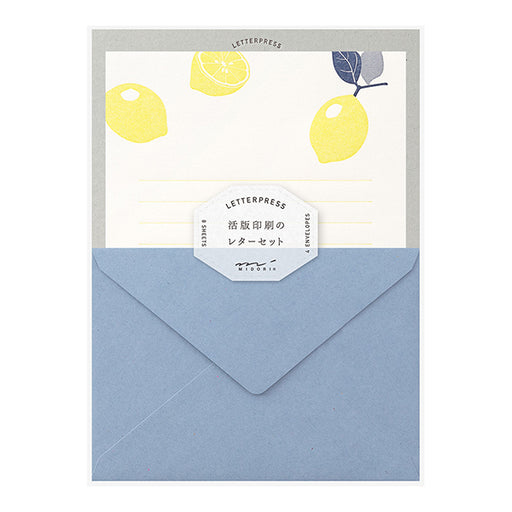 86476006 OS Letter Set Letterpress Lemon 86476 Design Phil 4902805864763 (5 set)