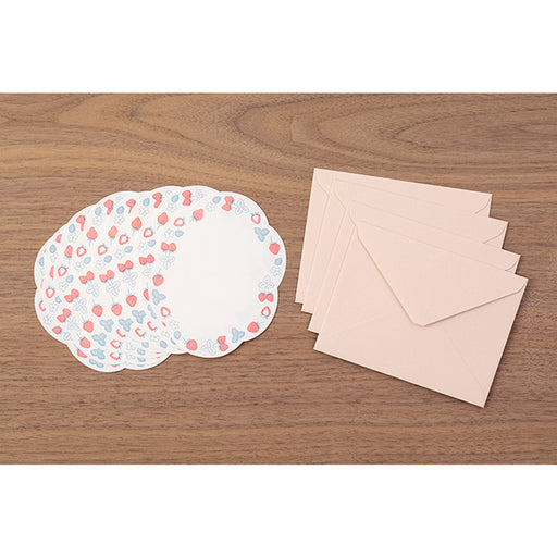 Set di lettere OS tipografica fustellata fragola Midori 86491006 (5 set)