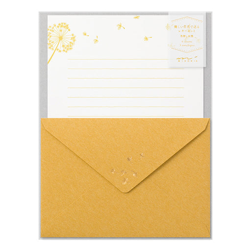 Midori MIDORI Set di lettere Busta con motivo lanuginoso stampato in lamina 86509006 Midori 86509006 (set di 5)