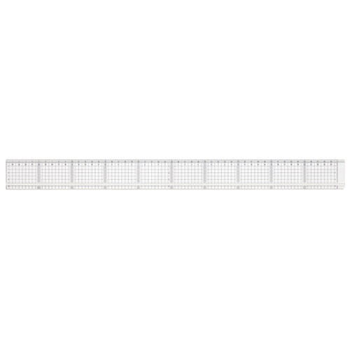 マービー 方眼カッティング定規滑止付50cm 014-0165 4907951992605