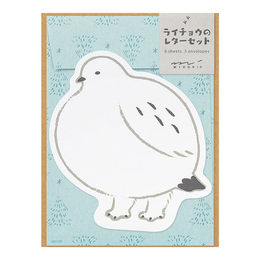 Midori Letter Set 925 Die-cut Grouse 86925006 4902805869256 (5 sets)