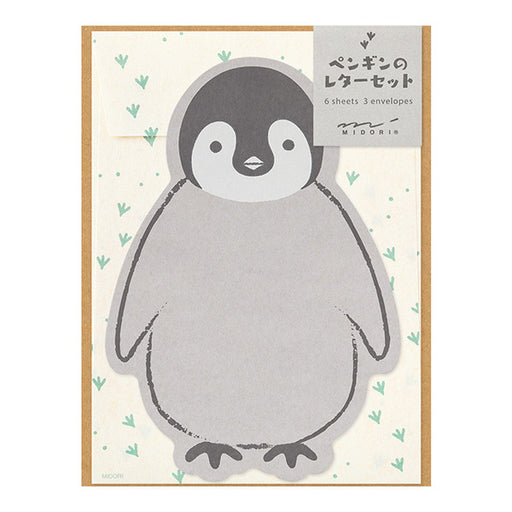 Midori Letter Set 926 Die-cut Penguin 86926006 4902805869263 (5 sets)