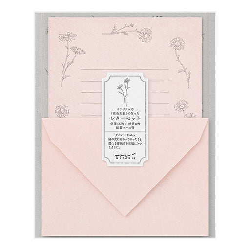 Midori Letter Set 929 Flower colored Japanese paper pin 86929006 4902805869294 (3 sets)