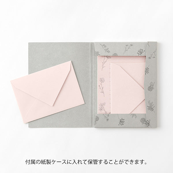 Midori Letter Set 929 Spilla in carta giapponese colorata a fiori 86929006 4902805869294 (3 set)