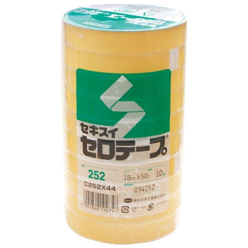 セキスイ セキスイセロテープ 252 18mm×50m 10巻 4901860190794