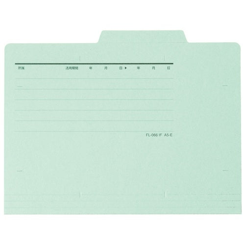 Sepuluh keping folder individu positif FL-066IF A5E biru