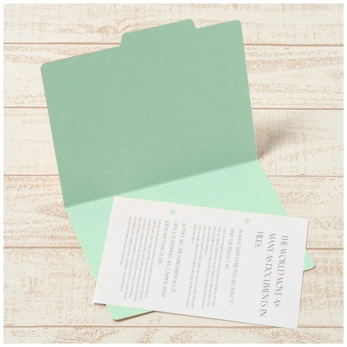 Sepuluh keping folder individu positif FL-066IF A5E biru