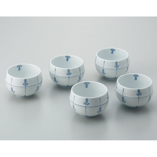 いちがま ツボ型煎茶碗 めばえ 5客セット 4949139000641
