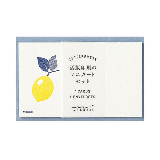 88565006 OS-kaartenset Letterpress Lemon Design Fill 4902805885652 (5 sets)