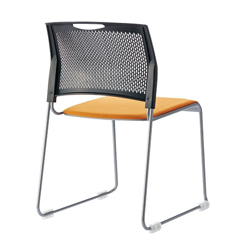 PLUS（プラス）オフィス家具 会議イス FRS-10 OR オレンジ　4547345053347