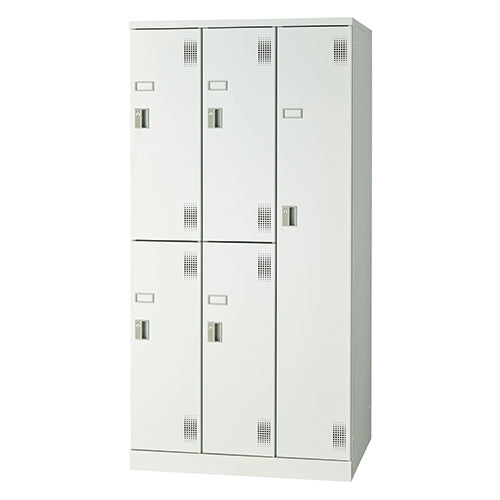 PLUS（プラス）オフィス家具 組立式ロッカー NAL-SH5R 変則5扉 右　