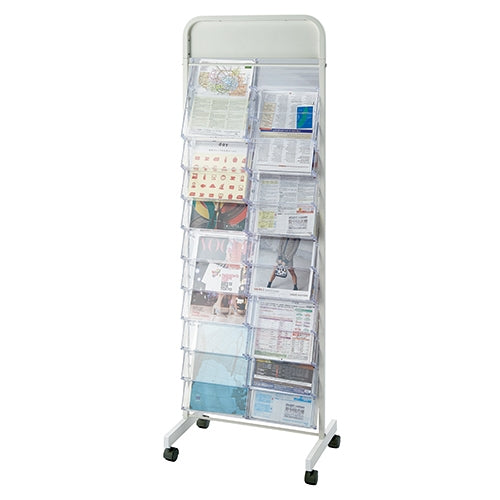 PLUS（プラス）オフィス家具 パンフレットスタンド PSB-210CN 2列10段　4522977871293