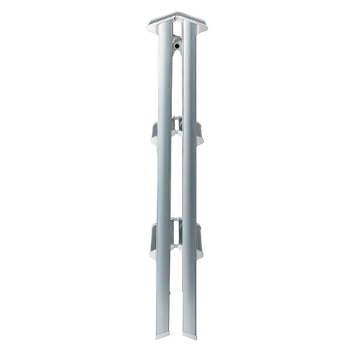 PLUS（プラス）オフィス家具 踏台 SK2.0-08S 3段 シルバー　4968757458085
