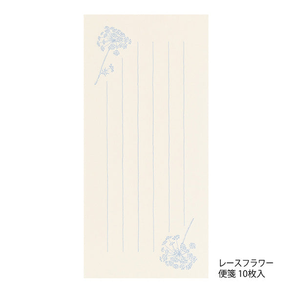 미도리 일필 메모 봉투 첨부 꽃 색 일본 종이 89572006 4902805895729(5 세트)