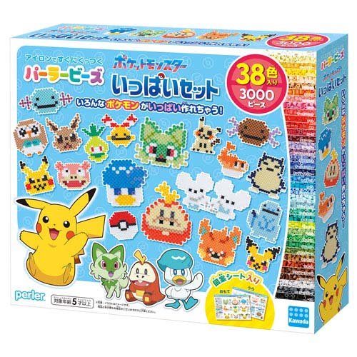 Kawada 80-57079 Perler kralen Pokemon volledige set 4972825228333
