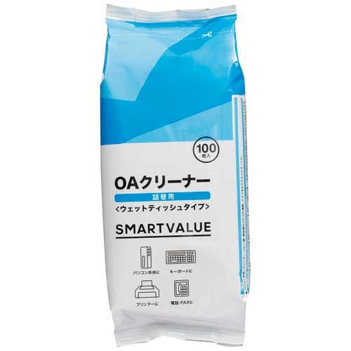 スマートバリュー OAクリーナー詰替 100枚 A315J 4547345008354
