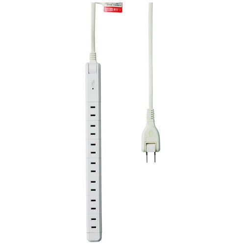 朝日電器 スリム回転タップ7個口2m WBS-SL702SB(W) 4901087217144