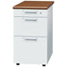 PLUS（プラス）オフィス家具 脇机3段 JS-047D-D3 T2/WH　4958075004583