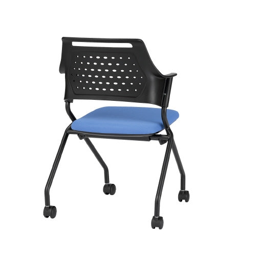 PLUS（プラス）オフィス家具 会議イス MC-587B(FG3)BU ブルー　