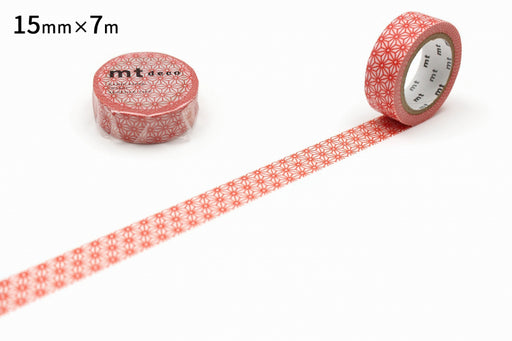 Kamoi Hennepblad/Vermiljoen Rood MT01D215R Kamoi Verwerkt Papier Afplaktape Kamoi MT01D215R 4971910274378