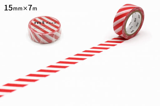 Kamoi Striped Red MT01D371R Nastro per mascheratura in carta lavorata Kamoi Kamoi MT01D371R 4971910274682