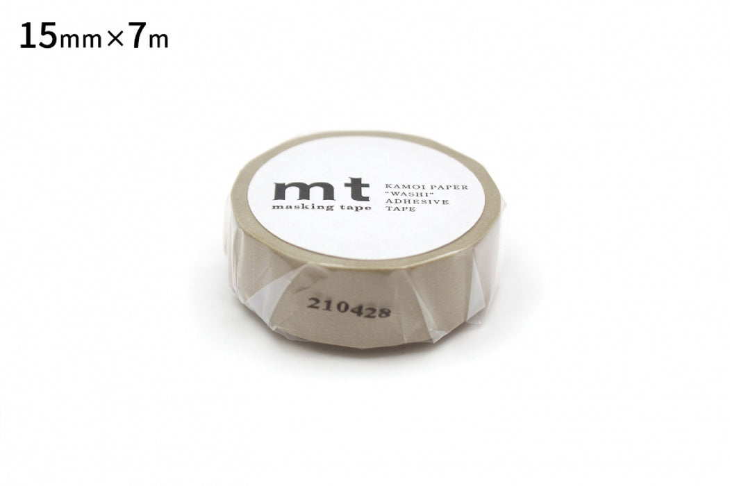 カモ井 マスキングテープ mt 1P ベージュ MT01P200R カモ井加工紙 マスキングテープ Kamoi MT01P200R　4971910270943（10セット）