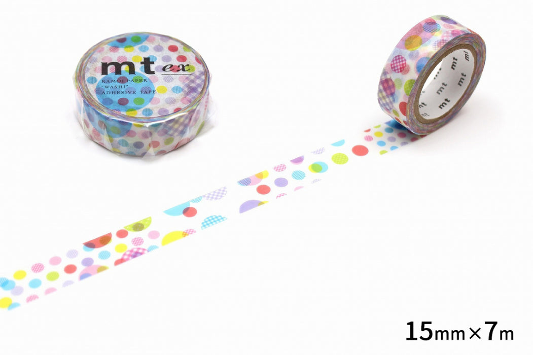カモ井 ランダムドット MTEX1P108R カモ井加工紙 マスキングテープ Kamoi MTEX1P108R