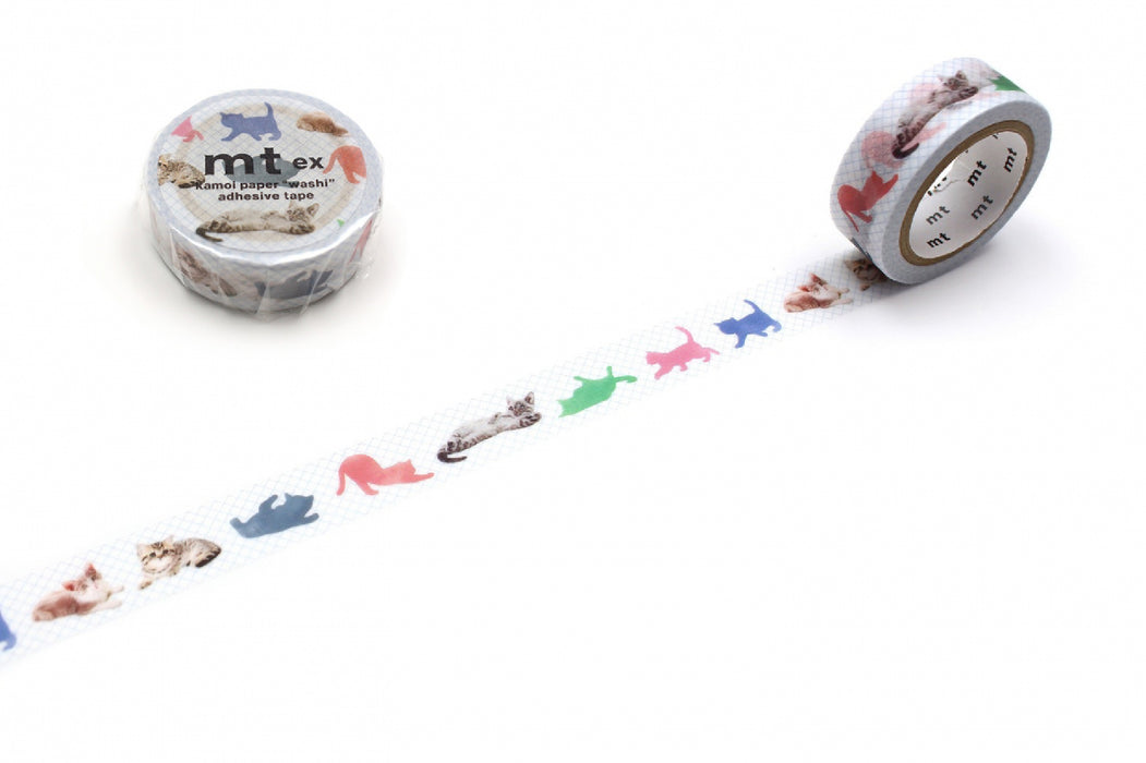 カモ井加工紙 マスキングテープ Kamoi　ＭＴ　ＥＸ　子猫 MTEX1P2084971910298589