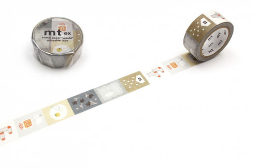 Kamoi Kakoshi Masking Tape Kamoi MT EX Motivo Otoño/Invierno MTEX1P2134971910298633 (10 juegos)